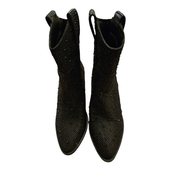 Women's Bling Rhinestone Crystal Cowboy Cowgirl Western Ankle Boot SZ 5.5 - Picture 4 of 8